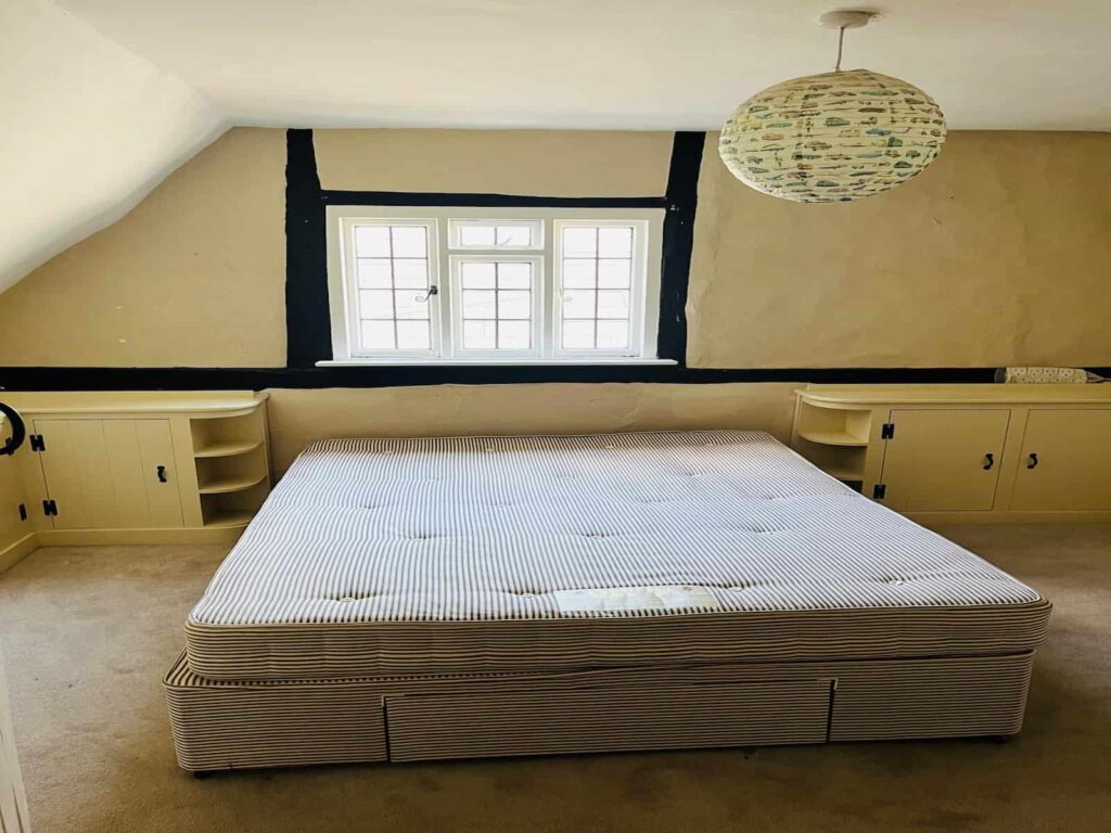 Large bedroom furniture prepared for a house removal in Slough