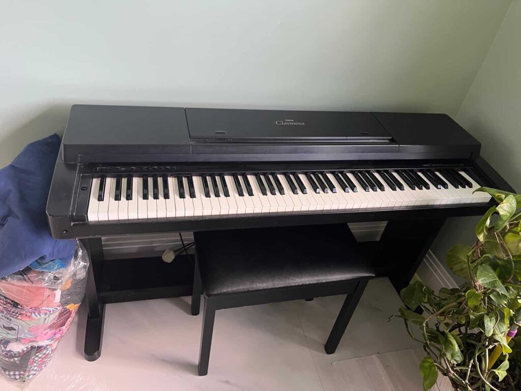 Digital piano carefully transported by man and van service in Slough